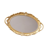 Maxbell Ornate Mirror Vanity Tray Storage Organizer Jewelry Trinket Cabinet Home Aureate