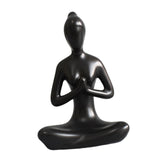 Small Yoga Figurine Decor Ceramic Yoga Statue for Living Room Cabinet Indoor pray