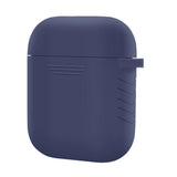 Maxbell Silicone Cover Charger Skin Cases Wireless Headphones Protector Shockproof for AirPods Blue - Aladdin Shoppers