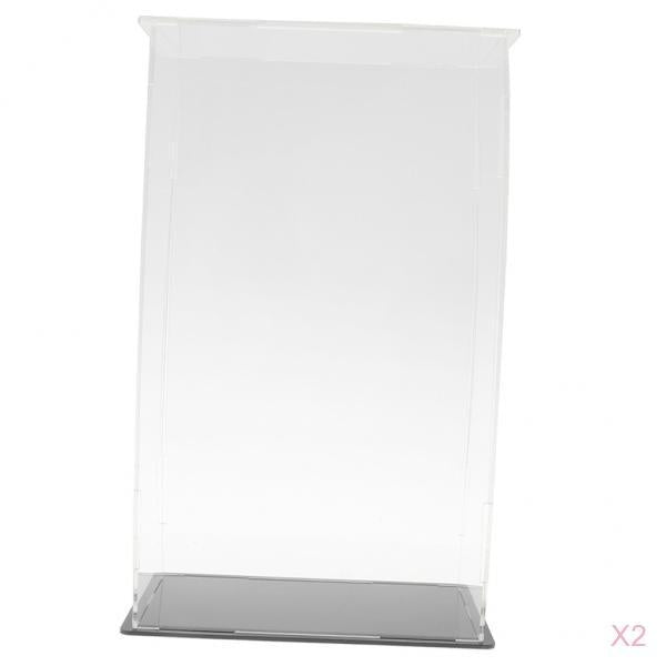Maxbell 2pcs Clear Acrylic Display Box Case Model Figure Display Dustproof for Model