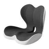 Maxbell Sitting Ergonomic Cushion Breathable Back Rest Memory Foam Seat Back Cushion Gray