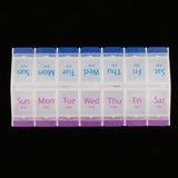 Maxbell Maxbell AM PM 14 Slots 7 Day Travel Pill Tablet Medicine Capsule Box Organizer Holder Case