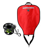 Maxbell Scuba Diving 50lbs Salvage Lift Bag with Dump Valve + 50m Finger Reel Spool