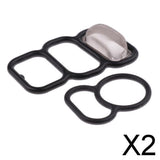 Maxbell 2xVTEC Variable Timing Spool Upper+Lower Solenoid Valve Gasket For Honda Acura