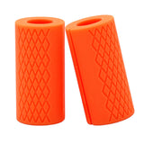 Maxbell Maxbell 2x Bar Grips Weight Training Fit 25mm 28mm 30mm Diameter Arm Workout for Gym Orange