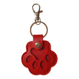 Maxbell Pet Hair Keepsake Keyring Key Holder Charm Cartoon Cute Dog Cat Fur Memorial Red