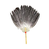 Maxbell Maxbell Ancient Chinese Zhuge Liang Feather Fan Decor Men for Festival Dance Holiday Style D