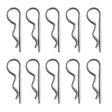 Maxbell 20 Pieces Marine Stainless Steel R Retaining Clip Spring Cotter Pin 2x42mm