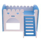 Maxbell Maxbell Cute Design Mini Small Animal Castle House Hamster Live Play House Dark Blue