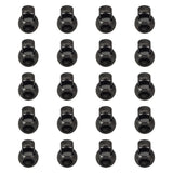 Maxbell 20 Pieces Metal Cord Locks Wear Resistance Drawstring Luggage Spring Stopper Grey