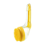 Maxbell Dog Bath Brush SPA Removes Loose Hair Pet Grooming Brush for Puppy Cats Dogs Yellow