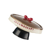Maxbell Decorative Serving Bowl Round for Kitchen Countertop Restaurant Dining Table black base