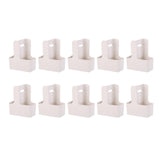 Maxbell 10 Pieces Drink Carrier with Handle Foldable for Bubble Tea Juice Milkshakes White