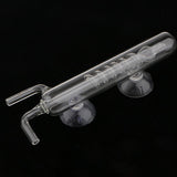 Maxbell Maxbell NEW Spiral Glass Planted Aquarium Tank CO2 Diffuser / Bubble Counter with Suction Cup 15cm Long
