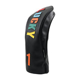 Maxbell Golf Club Head Cover Easy to Use Golf Wood Headcover for Golf Courses Adults Black DR 32cmx15cm