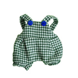 Maxbell Plush Doll Suspender Flexibility Fashion Educational Dress up for 17cm Dolls Green