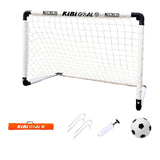 Maxbell Kids Soccer Goals Portable Soccer Nets Set Outdoor Training Easy Assembly Ball Set with Pump Orange M - Aladdin Shoppers