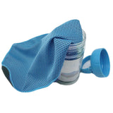 Maxbell Cooling Towel Breathable Mesh Fiber Towel for Outdoor Activities Gym Workout Blue