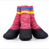 Maxbell Maxbell Anti-slip Pet Dog Socks Shoes Boots Warm Cotton Socks Paw Protector Red_S
