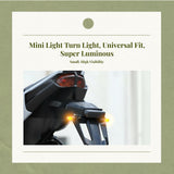 Light-Emitting Diode Turn blinker Light, Universal 12V Motorcycle blinker, Mini Waterproof Modification Accessory Titanium M5