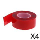 Maxbell 4x1 Piece Acrylic Double Sided Tape Roll Heat Resistant Durable Stable 30mm