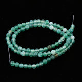 Maxbell 1 Strand Loose Beads Round Natural Stone Agate Beads DIY Crafts 4mm