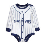 Baseball Jersey Baby Bodysuit Cartoon for Photography Props Party Daily Wear 1 to 3M