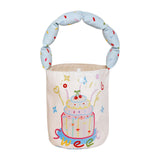 Maxbell Women Bucket Bag Portable Purse Casual Cute Handbag for Gift Holiday Festive Cake Pattern