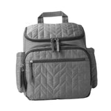 Maxbell Insulated Cooler Breastmilk Bag Portable Diaper Organizer for Outdoor Travel Gray