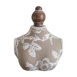 Maxbell Necklace Mannequin Stand Holder Jewelry Display Bust 18x22cm with Flower