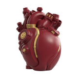 Maxbell Anatomical Heart Vase Creative Flower Vase for Halloween Bookshelf Valentine Red