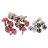 Maxbell Phenovo 10pcs Mushroom Cap Rivet Stud Spike Nail for Leather Craft #16 8.5mm - Aladdin Shoppers