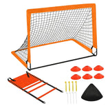 Soccer Goal with Agility Ladder Football Gate for Backyard Garden Playground
