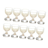Maxbell 10x 1/12 Scale Dollhouse Wine Cups Life Scene for Dollhouse Bars Living Room