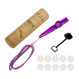 Maxbell Kids Kazoo Flute Beginner Birthday Music Classes Daily Practice with Lanyard Violet