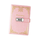 Maxbell Maxbell Diary with Lock Sturdy Lockable Password Lock Diary for Home Office Business Pink