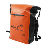 Maxbell 25L PVC Water Resistant Backpack Wear Resistant for Water Sports Storage Bag Orange