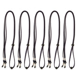 Maxbell Maxbell 5 Pieces Adjustable Velvet Eyeglass Cord Neck Strap Sunglasses Lanyard Blue