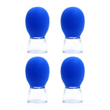 Maxbell 4Pcs Body Cupping Set Back Thigh Arm Legs Household Body Cup Fascia Massager Blue