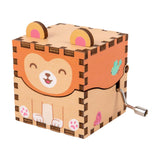 Maxbell Wooden Music Box Collectibles Musical Boxes for Birthday Festival Boys Girls Style H