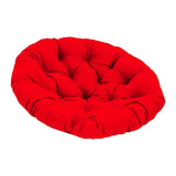 Maxbell Rocking Chair Cushion Wicker Chairs Floor Sunroom Lawn Swing Basket Seat Pad Red