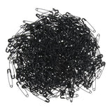 Maxbell 3xGlossy Metal Needle Safety Pins Nickle Plated 500PCS 18mm Black