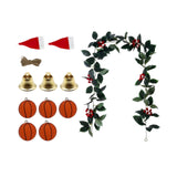 Christmas DIY Vine Garland Green Christmas Decoration for Home Holiday Party Style B