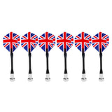 Maxbell 6 Pieces Magnetic Darts for Magnet Dartboard Dart Board UK National Flag - Aladdin Shoppers