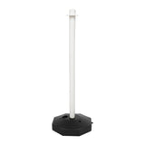 Maxbell 33inch Traffic Post Cone Parking Post with Fillable Base for Traffic Caution White