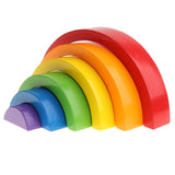 Maxbell Montessori Bee Cliping Box Set Rainbow Stacking Blocks Kids Wooden Toy