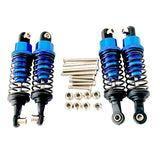Maxbell 4x Hydraulic Shock Absorbers for RC Car Spare Parts Dampers Set for MN82 C14 Dark Blue