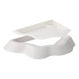 Maxbell Reptile Water Dish with Ramps Food Feeding Bowl for Chameleon Snake Tortoise White