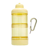 Maxbell Protein Powder Travel Container Protein Dispenser for Gym Workout Yellow