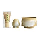 Maxbell 3 Pieces Japanese Matcha Whisk Set and Whisk Holder for Tea House Tea Lovers A